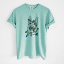 Medium Chalky Mint - German Shepherd Christmas Lights Dog Breed Comfort Colors T-shirts - 40+ Dog Breeds