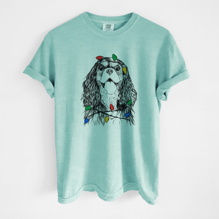 Christmas Lights Dog Breed Comfort Colors T-shirts - 40+ Dog Breeds