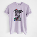 Large Orchid - Doberman Pinscher Natural Christmas Lights Dog Breed Comfort Colors T-shirts - 40+ Dog Breeds