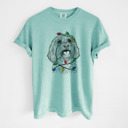 Medium Chalky Mint - Cavapoo Christmas Lights Dog Breed Comfort Colors T-shirts - 40+ Dog Breeds