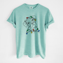 Small Chalky Mint - Boxer Christmas Lights Dog Breed Comfort Colors T-shirts - 40+ Dog Breeds