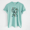 XXL Chalky Mint - Vizsla Christmas Lights Dog Breed Comfort Colors T-shirts - 40+ Dog Breeds