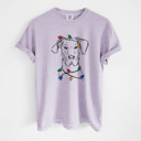 Medium Orchid - Great Dane Christmas Lights Dog Breed Comfort Colors T-shirts - 40+ Dog Breeds