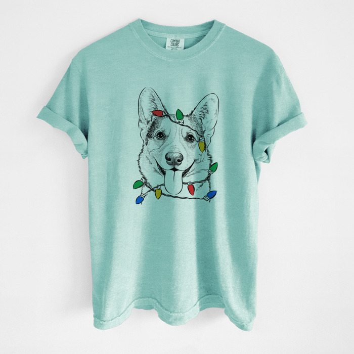 Christmas Lights Dog Breed Comfort Colors T-shirts - 40+ Dog Breeds