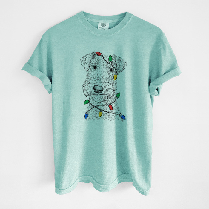 Christmas Lights Dog Breed Comfort Colors T-shirts - 40+ Dog Breeds