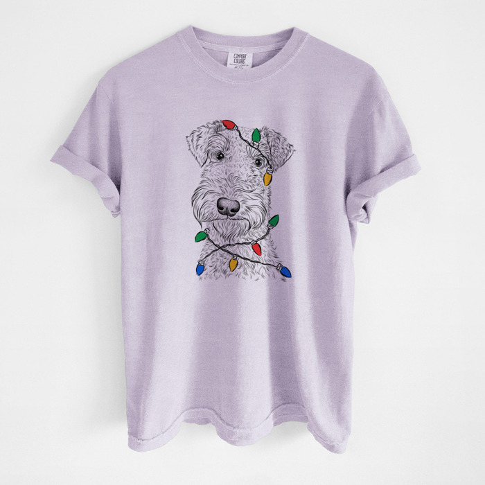 Christmas Lights Dog Breed Comfort Colors T-shirts - 40+ Dog Breeds