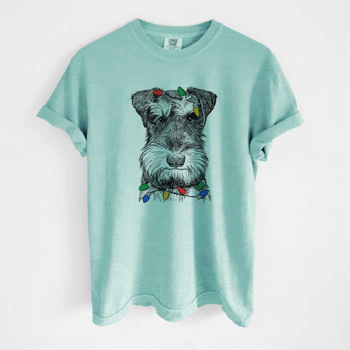 Christmas Lights Dog Breed Comfort Colors T-shirts - 40+ Dog Breeds