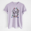 Small Orchid - Golden Retriever Christmas Lights Dog Breed Comfort Colors T-shirts - 40+ Dog Breeds