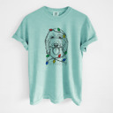 Medium Chalky Mint - Goldendoodle Christmas Lights Dog Breed Comfort Colors T-shirts - 40+ Dog Breeds