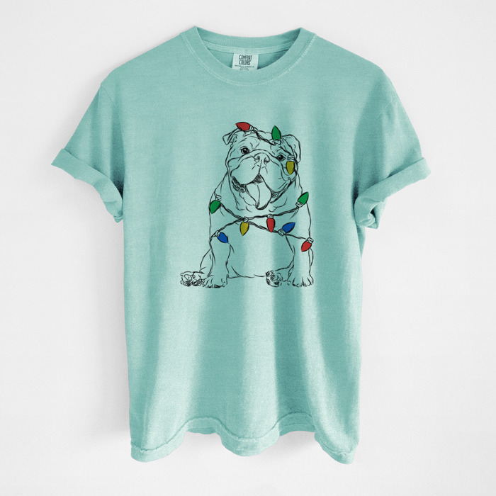 Christmas Lights Dog Breed Comfort Colors T-shirts - 40+ Dog Breeds