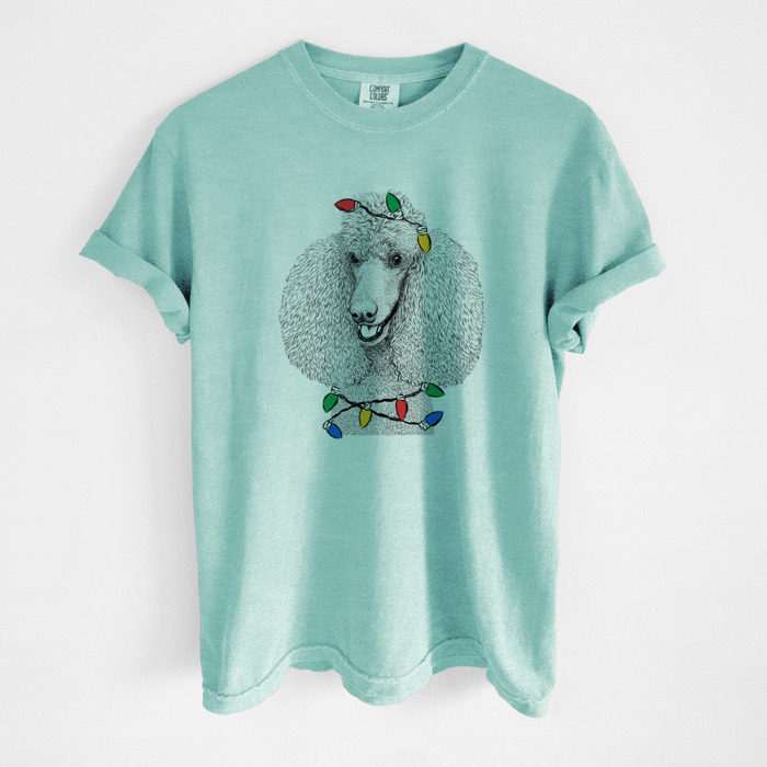 Christmas Lights Dog Breed Comfort Colors T-shirts - 40+ Dog Breeds