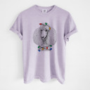 Large Orchid - Poodle Christmas Lights Dog Breed Comfort Colors T-shirts - 40+ Dog Breeds