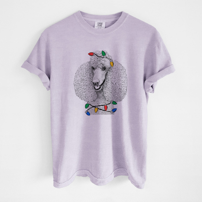 Christmas Lights Dog Breed Comfort Colors T-shirts - 40+ Dog Breeds
