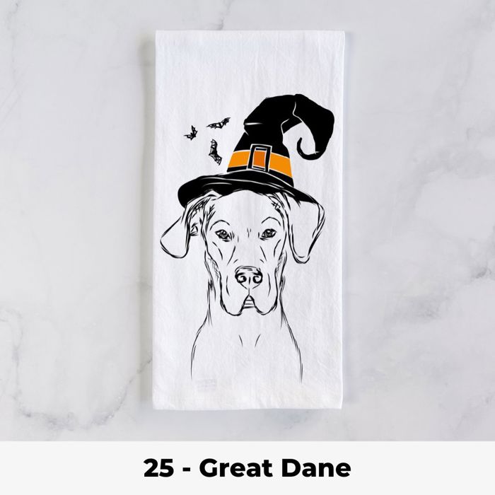 Halloween Dog Tea Towel - 25+ Breeds