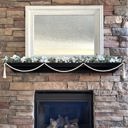  76" Wood Bead Garland with Jute Tassels