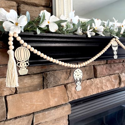 Baby Animals Wood Bead Garland with Interchangeable Charms