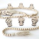  Baby Animals Wood Bead Garland with Interchangeable Charms