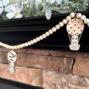  Baby Animals Wood Bead Garland with Interchangeable Charms