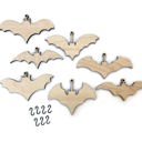 Bat Wood Bead Garland with Interchangeable Seasonal Charms