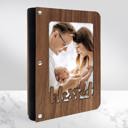  Personalized "Blessed" Wood Journal with Photo Sleeve