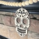  Candy Skull Wood Bead Garland with Interchangeable Seasonal Charms