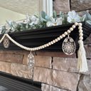  Easter Egg Wood Bead Garland with Interchangeable Seasonal Charms