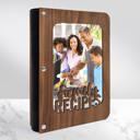  "Family Recipes" Personalized Wood Recipe Book with Photo Sleeve