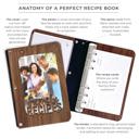  "Family Recipes" Personalized Wood Recipe Book with Photo Sleeve