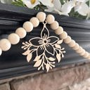  Flower Wood Bead Garland with Interchangeable Seasonal Charms