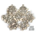  Flower Wood Bead Garland with Interchangeable Seasonal Charms
