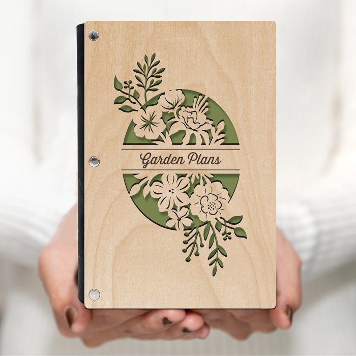 Personalized Garden Planning Wood Journal