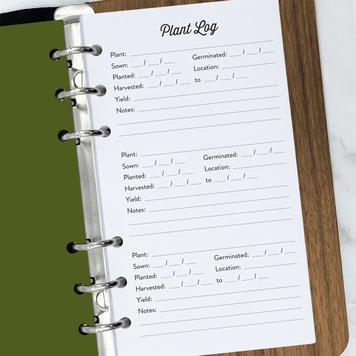 Personalized Garden Planning Wood Journal
