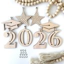  Graduation Wood Bead Garland with Interchangeable Seasonal Charms