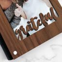  Personalized "Grateful" Wood Journal with Photo Sleeve