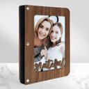  Personalized "Grateful" Wood Journal with Photo Sleeve