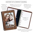  Personalized "Grateful" Wood Journal with Photo Sleeve