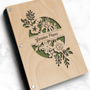 Maple (Light Wood) Not Personalized Personalized Garden Planning Wood Journal