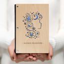  Personalized Wood Journal with Photo Sleeve - Dreams Design