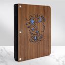  Personalized Wood Journal with Photo Sleeve - Dreams Design