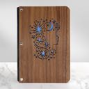  Personalized Wood Journal with Photo Sleeve - Dreams Design