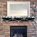  Heart Wood Bead Garland with Interchangeable Seasonal Charms