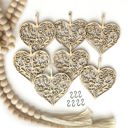 Charms + Garland Heart Wood Bead Garland with Interchangeable Seasonal Charms