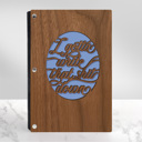 Walnut (Dark Wood) Not Personalized Personalized Wood Journal - "I Gotta Write that Sh*t Down"