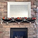  Fall Leaves Wood Bead Garland with Interchangeable Seasonal Charms