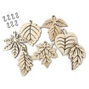  Fall Leaves Wood Bead Garland with Interchangeable Seasonal Charms