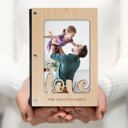  Personalized "Love" Wood Journal with Photo Sleeve