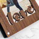  Personalized "Love" Wood Journal with Photo Sleeve