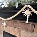  Palm Trees Wood Bead Garland with Interchangeable Seasonal Charms
