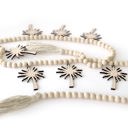  Palm Trees Wood Bead Garland with Interchangeable Seasonal Charms