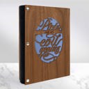  Personalized Wood Journal - "Plots of an Evil Genius"